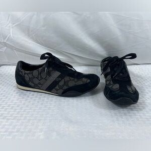 Coach Kelson Black Signature Jacquard Sneakers